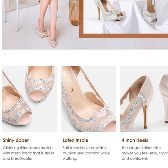 Dream Pairs Divine 01 Size 11 New Champagne - Picture 5 of 8